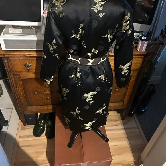 1920s dress gold 1920s Fringe & Sequin Flapper Dress main image 0